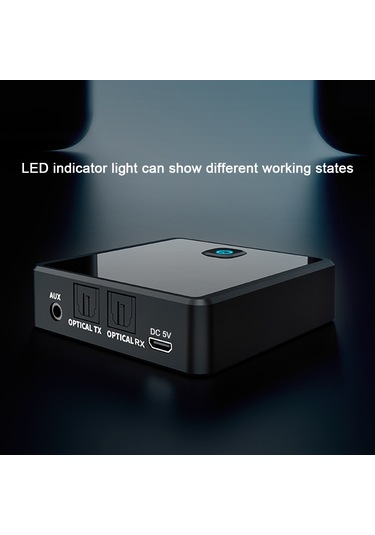 Yunboo Kablosuz Bluetooth 5.0 Alıcı Verici - Aux Ve Optik Girişli Çift Yönlü Ses Adaptörü