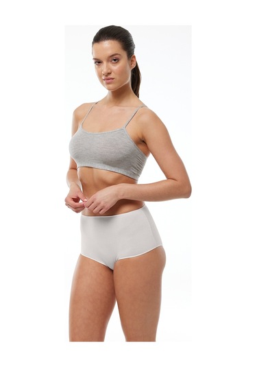 Malabadi Kadın Ekru 2 Li Paket Geniş Kenarlı Modal Külot 1053 Ekru