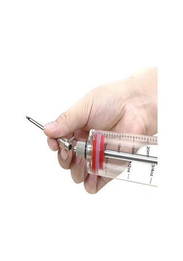 Kosona Plastik Marinad Enjeksiyonu İle Etlere Lezzet Enjekte Edin - 2 Unc. Kapasite, 3 İğne Ve Fırça Seti Çok Renkli