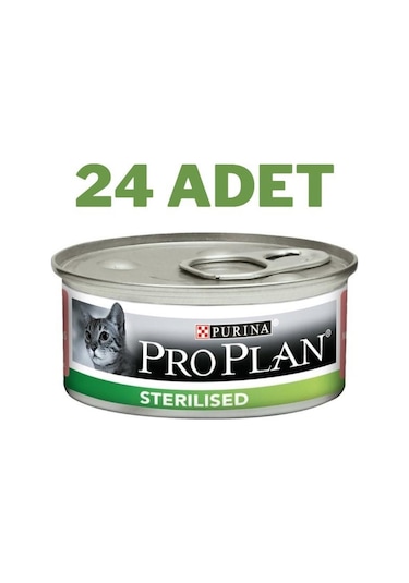 Pro Plan Sterilised Somonlu Yetişkin Kedi Konservesi 24x85 Gr