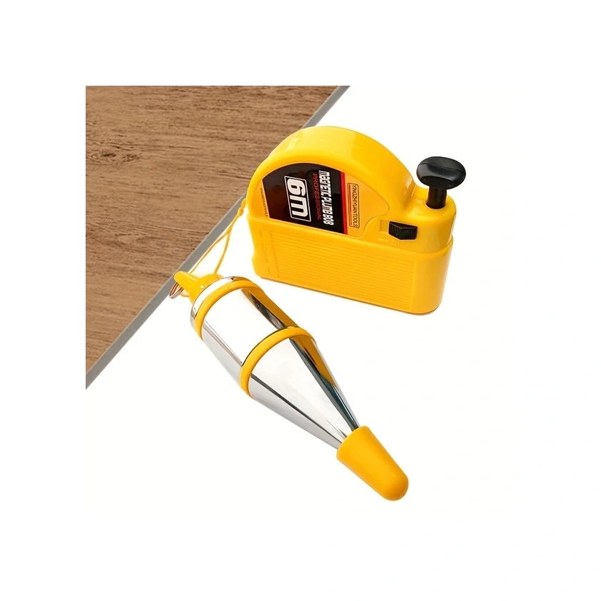 Willowhaven 1 Adet 236.22 İnç Manyetik Şakül Çekici Otomatik Sarılır İnşaat Şakülü