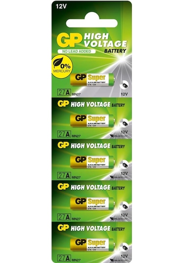 Gp Gp27a C5 27a 12v Alkalin Spesifik Pil 5'li Paket