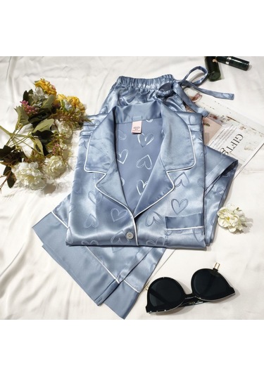 Kadın Buz İpek Pijama-7007 Diğer
