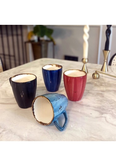 The Mia Porselen 4lü Kupa Seti - 250 Cc Kpa0089