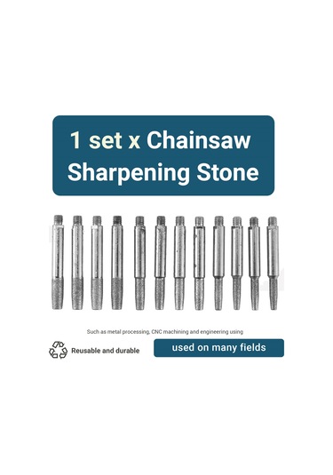 12 Adet Yüksek Sertlikte Elmas Zincir Testere Bileyici 4mm, 4.8mm, 5.5mm