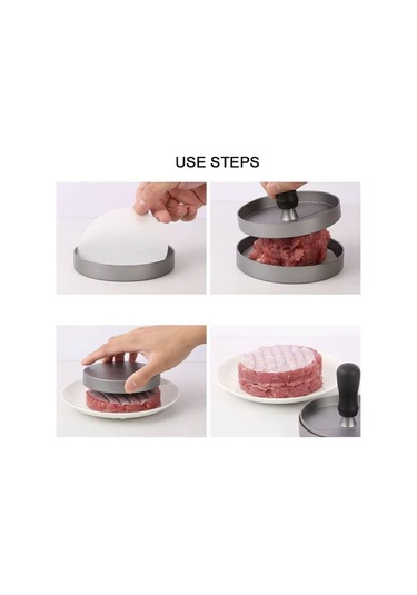 Cooker Metal Hamburger Köfte Presi Pratik Et Şekillendirici