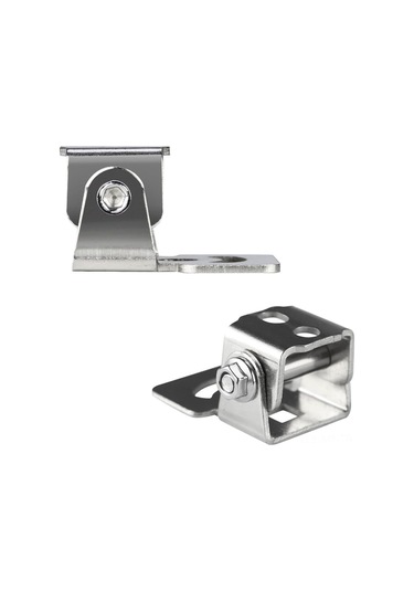 Mufunye Motosiklet Işık Tutucusu, Ayarlanabilir Led Yardımcı Işık/far Sabitçisi, Off-road Araçlar İçin, Gümüş Renk, 2 Adet