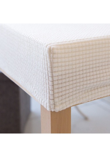 Qingmipy Ev Ofis Koltuk Kılıfı Örtüsü - Dikişli, Esnek, Omuzluklu - Günlük Kullanım İçin Dayanıklı Makyaj Minderi - Göl Mavisi Mavi