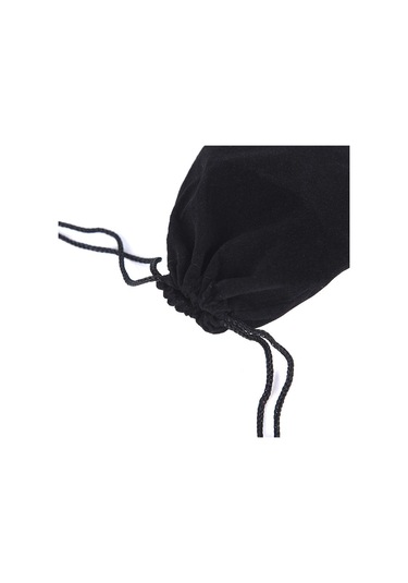 Zar Çantası Kadife Çantalar Takı Ambalajı İpli Çantalar Torbalar Kart Çantası Siyah