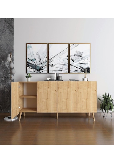 Floradesign Saphire Konsol / Konsol / Çok Amaçlı Dolap 160 Cm Meşe