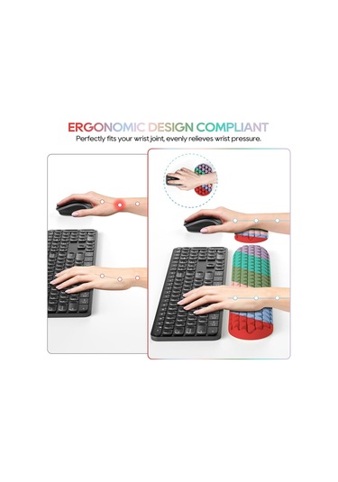 Bilgisayar Klavyesi İçin Bilek Desteği, Ergonomik Fare Bilek Desteği