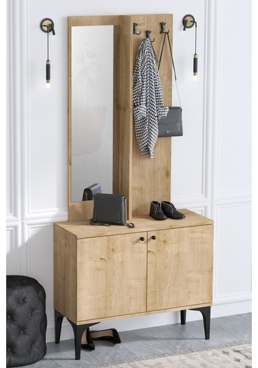 Decormet Lasha Vestiyer Safir Meşe -dec-20075 Çok Renkli