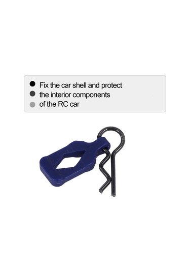 Xindoker 4 Adet Mavi 1/10 Rc Araba Kasa Sabitleme Tokmakları - Model Araçları İçin Kasa Ve Gövde Tutucu Çivileri