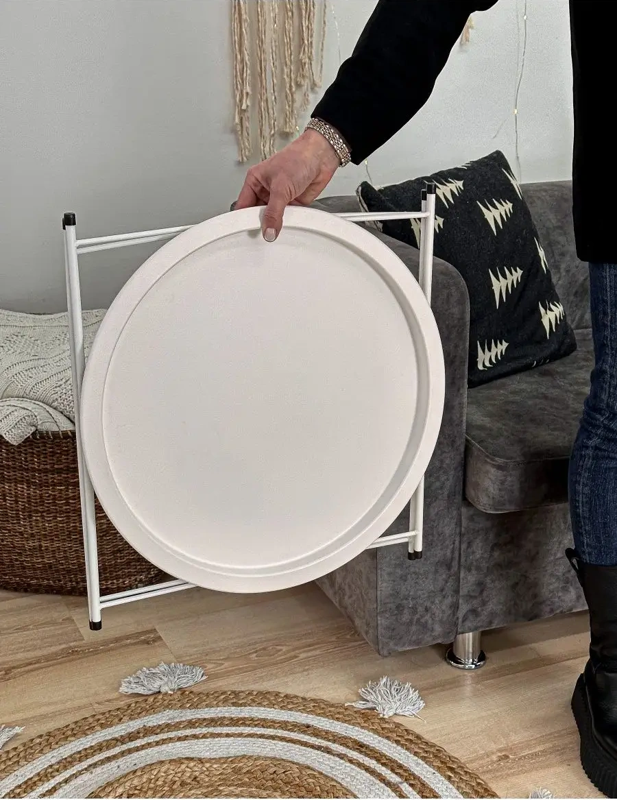 Domatov Yatak Yanı İç Mekan Masası 141279664 Beyaz