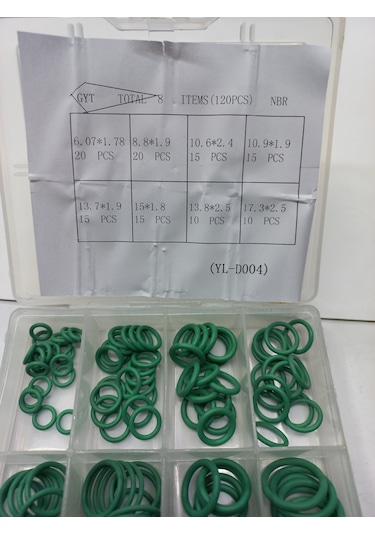 Klima O Rıng Seti Nbr 120 Parça 8 Tip