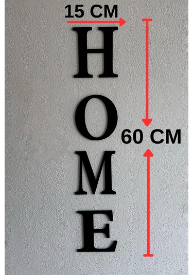 Home Yazısı Modern Tablo Ev Dekoru Yapışkanlı