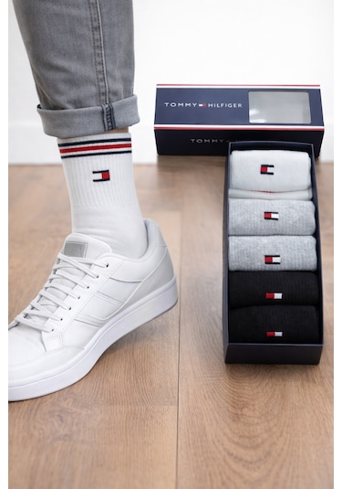 Tommy Hilfiger Unisex Uzun 6'lı Çorap ÇoK Renkli