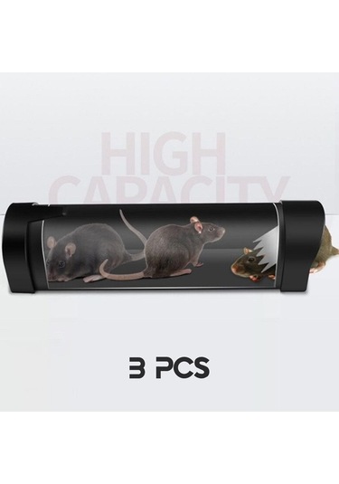 Createtech Homyl 3x İnsancıl Fare Kapanı - Öldürmeyen Fare Kafesi Kapanı
