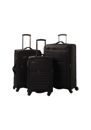 Mçs Üçlü Lüx Kumaş Valiz Seti V102 S16ny10017-set 00001 Siyah