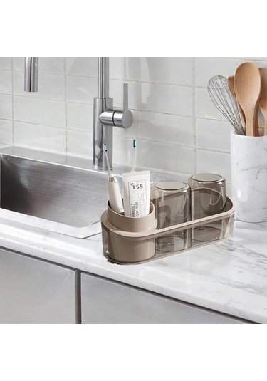 Pazly Ve Tutucu Suntek Organizatör Modern Fırçası Diş Bardak Banyo Mw Diğer