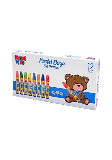Kraf Kids Pastel Boya 12 Lı Kk515 Çok Renkli