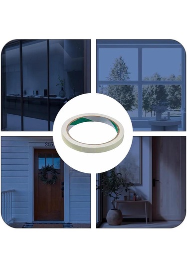 Dianziye Yeşil Işıklı Dekoratif Bant, 3m X 1cm, Tek Paket, Gece Görünürlüğü Sağlar Yeşil