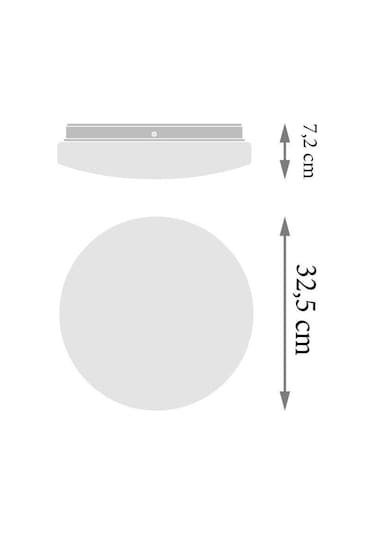 Osram - Ledvance 24w Led Plafonyer 6500k Beyaz Işık Tavan Lambası Banyo Armatür Beyaz