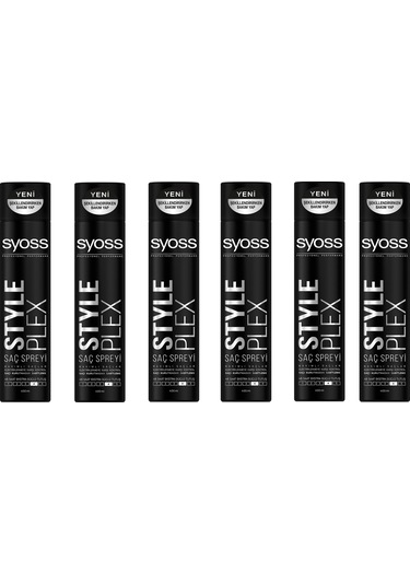 Syoss Style Plex Saç Spreyi 6 x 400 ML