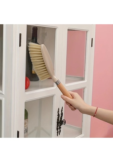 Sunshine011 Trash Can Set A Kompakt Süpürge Takımı Ahşap Saplı Toz Torbasız Yer Temizlik Seti