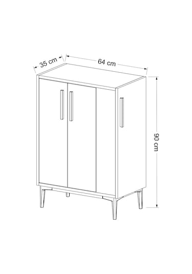 Dekorosso New Lowya Çok Amaçlı Kiler Dolabı