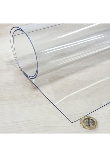 Şeffaf Pvc 1.7 MM Kalın Masa Örtüsü Kaymaz Koruyucu