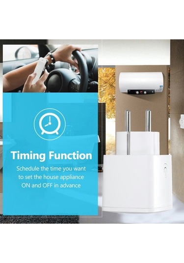 Ulzyvf 16a Akıllı Wifi Priz Fişi, Uzaktan Kumanda, Zamanlama, Enerji İzleme, Akıllı Ev Soketi