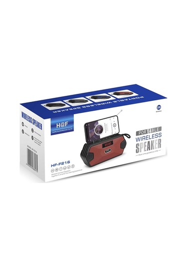 Haf H/F-F216 Subwoofer Anten/Telefon Tutucu FM Radyolu Mini Taşınabilir Kablosuz 5.1 Bluetooth Hoparlör