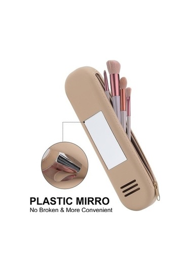 Tongxida Bosphorusboutique Tutucu Sr Sones Silikon Seyahat Saklama Makyaj Kutusu Kozmetik Fırça Düzenleyici Bej Askılı Çanta Diğer