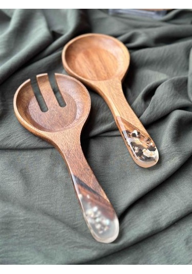 Akasya 2 Parça Salata Servis Seti Çok Renkli