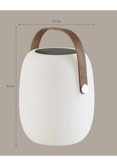 Madame Coco Vickie Abajur - Beyaz - 21 Cm Beyaz