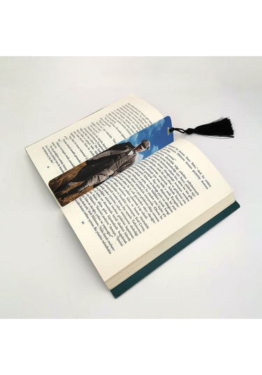 Mustafa Kemal Atatürk Baskılı, Püsküllü Kitap Ayracı Hediyelik Bookmark,ayraç-103
