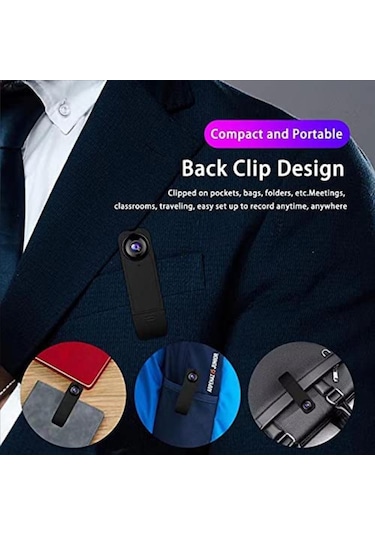 Geeroyoo A18 Geniş Açılı 1080p Yüksek Çözünürlüklü Bisiklet Ve Spor Kamerası, Gece Görüşlü, Batarya Dahil, Siyah