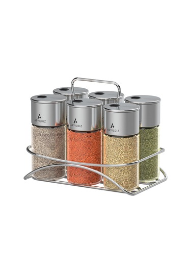 Aryıldız Timeless 7 Parça Baharat Seti 130 Ml Şeffaf