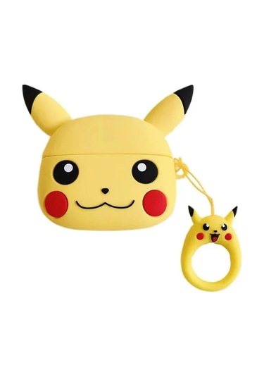 Airpods Pro 3. 2025 Nesil İle Uyumlu Figürlü Kılıf+kanca Sarı