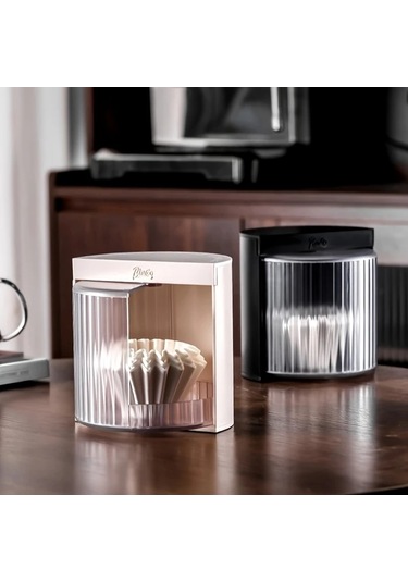 Fochsia Bej Saklama Kutusu Dayanıklı Plastik Filtre Kahve Kapları Toz Nem Koruma