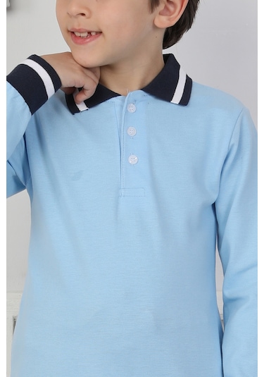 Erkek Çocuk Sweatshirt Okul Mavi