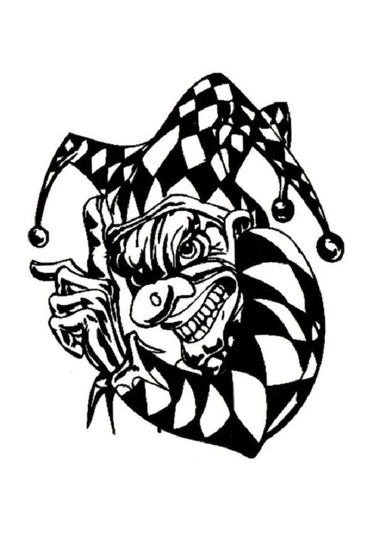 Geçici Dövme Joker Palyoço Soytarı Su Geçirmez Geçici Ufak El Kol Dövmesi Tattoo