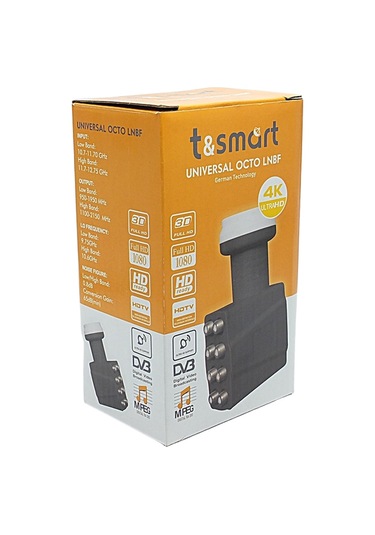 T&Smart 0.8Db Ultra Hd 4K Unıversal 8 Çıkışlı Lnb