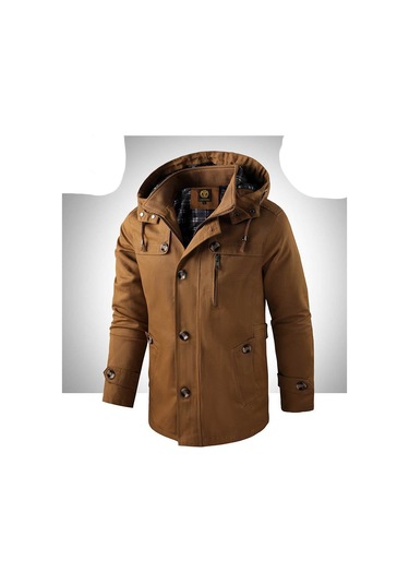 Erkek Büyük Beden Rüzgarlık Ceket Beyaz