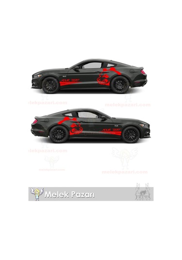 120X85 cm- Kızgın Panda Oto Arka Çamuruk Sticker