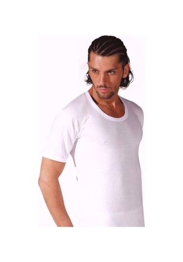 6'Lı Seher Yıldızı %100 Pamuk Erkek Fanila Kısa Kollu