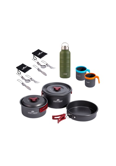 Outdoor Yemek Ve Çay Seti 2945-cyseti Açık Gri