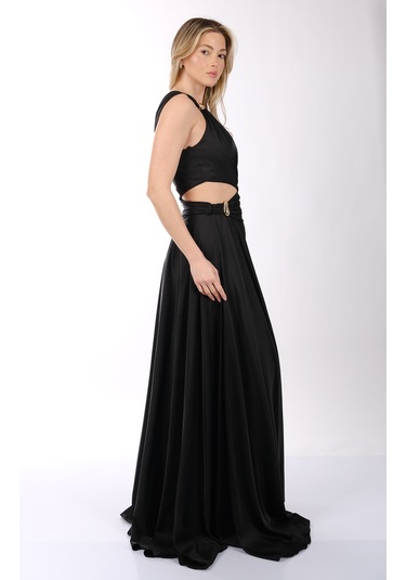 Abiye Elbise Dori 00kb7050 Siyah