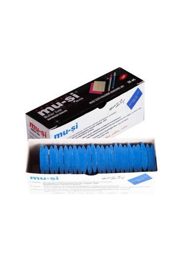 Muşi Çizgi Taşı Mavi Renk 25 Adet